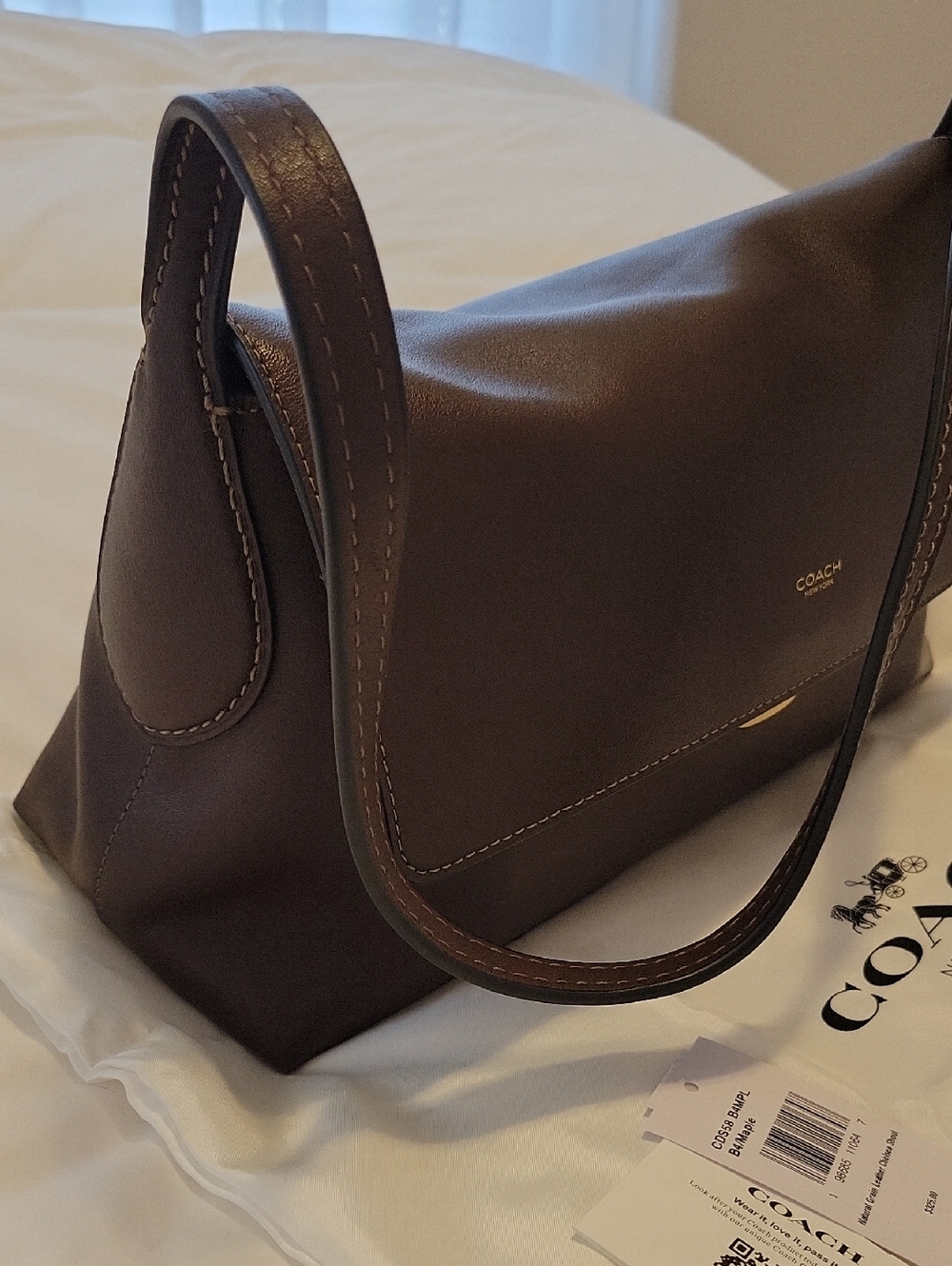 NEW COACH Chelsea 30 in Maple Leather - Picture 4 of 14